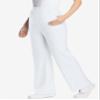 Woman Within Plus Size Tall 7-Day Knit Wide-Leg Pull-On Pants - 2X, White view 3