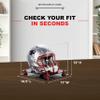 Acrylic Display Case for Full Size Football Helmet Premium Football Display Case with Black Base &Red Risers Protects Sports Memorabilia & Collectibles, Dimension 14.5" L x 11" W x 12" H view 3