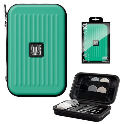 Target Darts Takoma XL Darts Wallet Case, Aqua  Holds 6 Darts, Protective EVA Holder with Double Zip Lock Pouches  Professional Dart Accessories