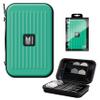 Target Darts Takoma XL Darts Wallet Case, Aqua  Holds 6 Darts, Protective EVA Holder with Double Zip Lock Pouches  Professional Dart Accessories view 1