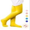 Century Star Ballet Dance Tights Footed Ultra-Soft Kids Super Elasticity School Uniform Tights for Girls 1 Pack Yellow 1-3T view 4