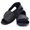 W&LESVAGO Diabetic Sandals for Men Wide Width Open toe Walking Sandals Comfortable Men Slippers for Plantar Fasciitis Arthritis (9, Black) view 1