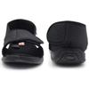 W&LESVAGO Diabetic Sandals for Men Wide Width Open toe Walking Sandals Comfortable Men Slippers for Plantar Fasciitis Arthritis (9, Black) view 2