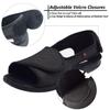 W&LESVAGO Diabetic Sandals for Men Wide Width Open toe Walking Sandals Comfortable Men Slippers for Plantar Fasciitis Arthritis (9, Black) view 3