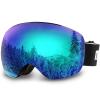 AKASO OTG Ski Goggles, Snowboard Goggles, Mag-Pro Magnetic Interchangeable Lenses, Snow Goggles for Men & Women view 1