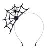 Ahmty Halloween Spider Web Fascinator Spider Spiderweb Headband (Black) view 1