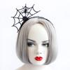 Ahmty Halloween Spider Web Fascinator Spider Spiderweb Headband (Black) view 4