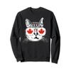 Canada Flag Canadian Cat Sunglasses Funny Sweatshirt Gift view 1