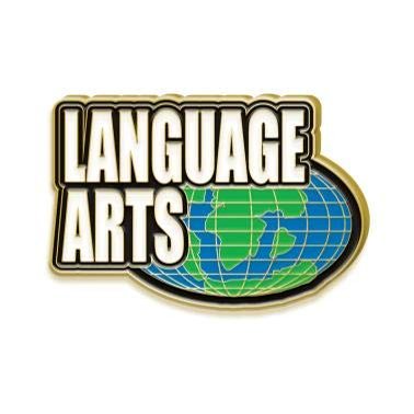Language Arts Lapel Pin - Language Arts Enamel Award Pins 100 Pack Prime