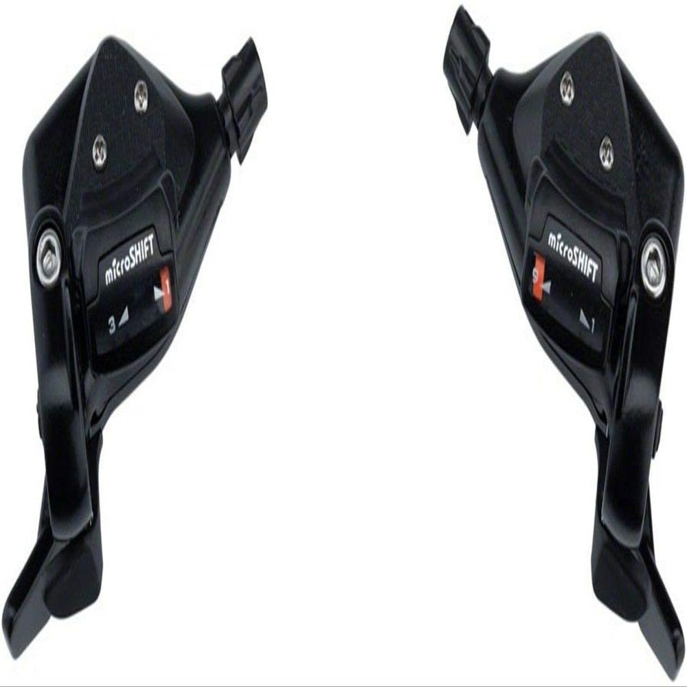 microSHIFT TS71 Thumb Tap Shifter Set 9-Speed Triple Optical Gear Indicator