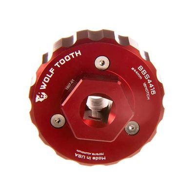 Wolf Tooth Components Bottom Bracket Tool Red, 16 Notch 44Mm