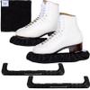 CRS Cross Ice Skate Guards, Soakers and Towel Gift Set. Essential Ice Skating Hard Guard and Soft Skate Blade Cover Accessories for Figure Skating or Hockey (Biellmann Black, Large) view 1