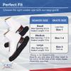 CRS Cross Ice Skate Guards, Soakers and Towel Gift Set. Essential Ice Skating Hard Guard and Soft Skate Blade Cover Accessories for Figure Skating or Hockey (Biellmann Black, Small) view 3