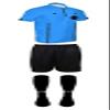 New! 2018 Pro Soccer Referee Package (3 Piece with 2 Stripe Socks) (Blue, AS (Chest 36-38")) view 1