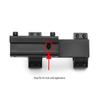 360 TACTICAL 30mm Extended Offset One Piece Scope Dovetail Mount Ring fit 3/8 Inch 11mm Rail Heavy Duty Mount Ring (Without Spacer) view 3
