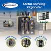 Suncast Garage Golf Bag Shelf Organizer with Leveling Feet and 5 Inch Bin for Club, Ball, and Accessory Storage, 2 Pack view 2