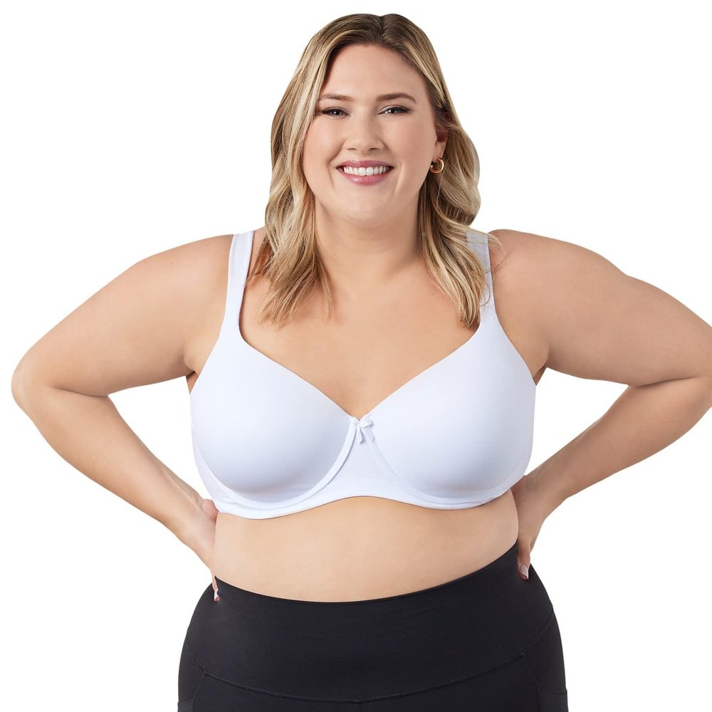 LEADING LADY The Brigitte Classic T-Shirt Underwire Bra - Includes Plus Size Bright White
