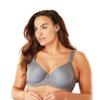 LEADING LADY, Brigitte, Lace Underwire Bra for Women, Lightly Padded Cups, Everyday Bra, Adjustable, Smoothing Bra, Gray, Fits 34D