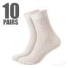100% Pure Linen Women's socks (pack of 5 pairs, Size L 10-12) view 3