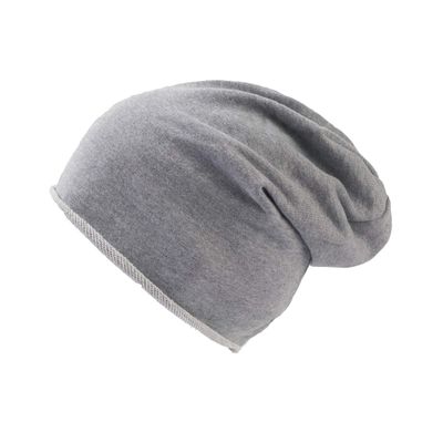 Atlantis Brooklin Raw Edge Jersey Beanie (One Size) (Grey)
