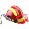 Outdoor Rescue Helmet, Earthquake Rescue Helmet Emergency Protection kit with Goggles and Glare Flashlight Fyxd view 2