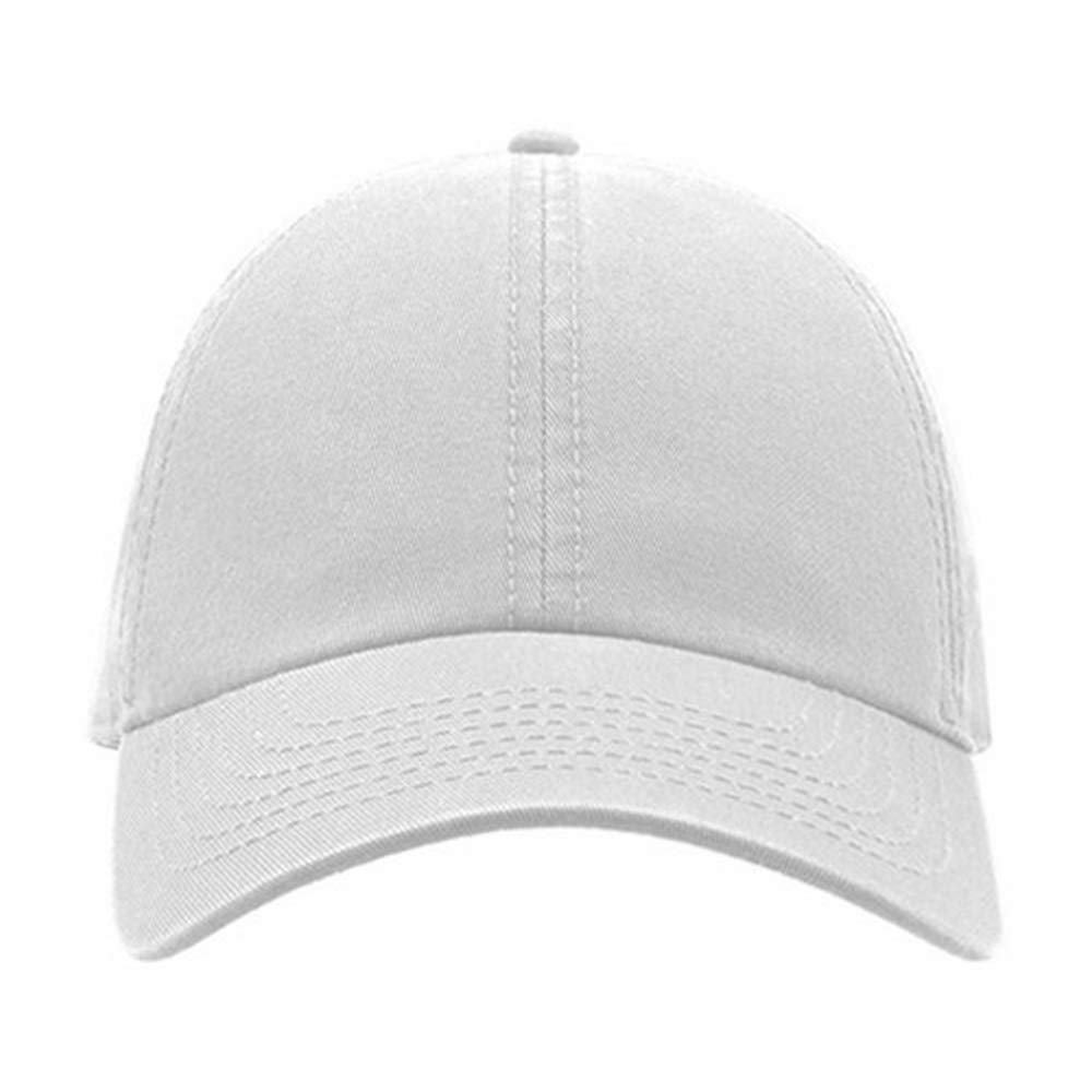 Atlantis Action 6 Panel Chino Baseball Cap (One Size) (White)