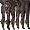 6 Pairs Of Women's Tights Mesh Seamless Leggings Pattern Elastic Black Comfort Fit - view 1