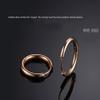 316L Surgical Stainless Steel Huggie Hoop Earrings 10mm Rose Gold Hypoallergenic Earrings Hoop Cartilage Helix Lobes Hinged Sleeper Earrings For Men Women(C04:10mm Rose Gold(THK 2.0mm)) view 2
