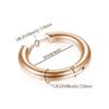 316L Surgical Stainless Steel Huggie Hoop Earrings 10mm Rose Gold Hypoallergenic Earrings Hoop Cartilage Helix Lobes Hinged Sleeper Earrings For Men Women(C04:10mm Rose Gold(THK 2.0mm)) view 3