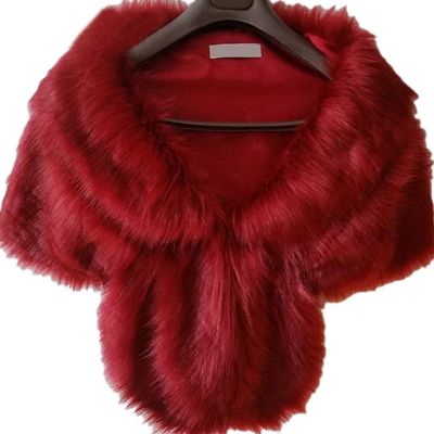Faux Fur Shawl Wedding Fur Shawl Bridal Fur Stole Cape for Bride and Bridesmaids