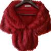 Faux Fur Shawl Wedding Fur Shawl Bridal Fur Stole Cape for Bride and Bridesmaids view 1