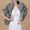 Faux Fur Shawl Wedding Fur Shawl Bridal Fur Stole Cape for Bride and Bridesmaids view 3