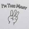 I'm This Many 3 - Funny Three Year Old Third Birthday Toddler T Shirt - 3T - Ash view 2