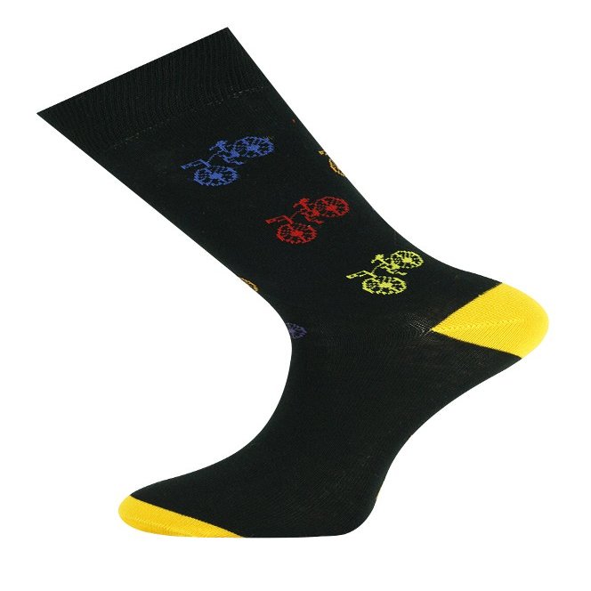 Mysocks Ankle Socks Multi Design Black Bicycles