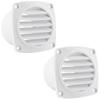 Five Oceans 6-Slotted Louvered Hose Vent, 3-inch Hose Diameter, 2 Pack Air Hose Thru Vent, White ABS Plastic - FO109-M2 view 1