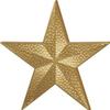 Crown Awards Gold Star Chenille Pins - Antiqued Gold Star Lapel Pin 100 Pack Prime view 1
