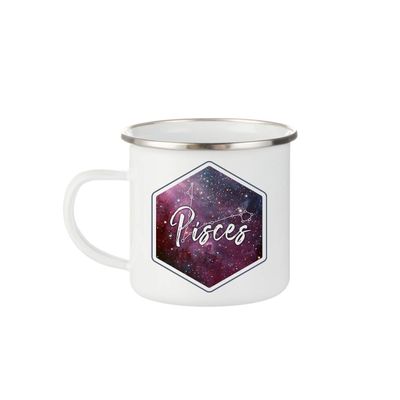 Gorgeous Zodiac Horoscope Sign Mug (Pisces, White Camp (12oz))