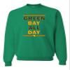 Go All Out Small Kelly Adult Green Bay All Day Sweatshirt Crewneck view 1