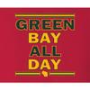 Go All Out XXXXX-Large Red Adult Green Bay All Day Sweatshirt Crewneck view 2