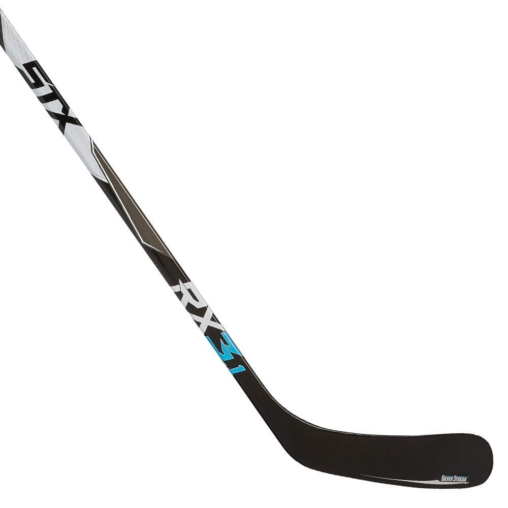 STX mens STX Ice Hockey Surgeon RX3 1 Hockey Stick Intermediate Left 60 X92, Black/Blue, Intermediate US