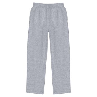 Hanes Boys' EcoSmart Open Leg Sweatpants, Midweight Fleece Pants with Pockets
