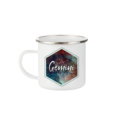 Mystic Sloth Gorgeous Zodiac Horoscope Sign Camp Mug (Gemini)