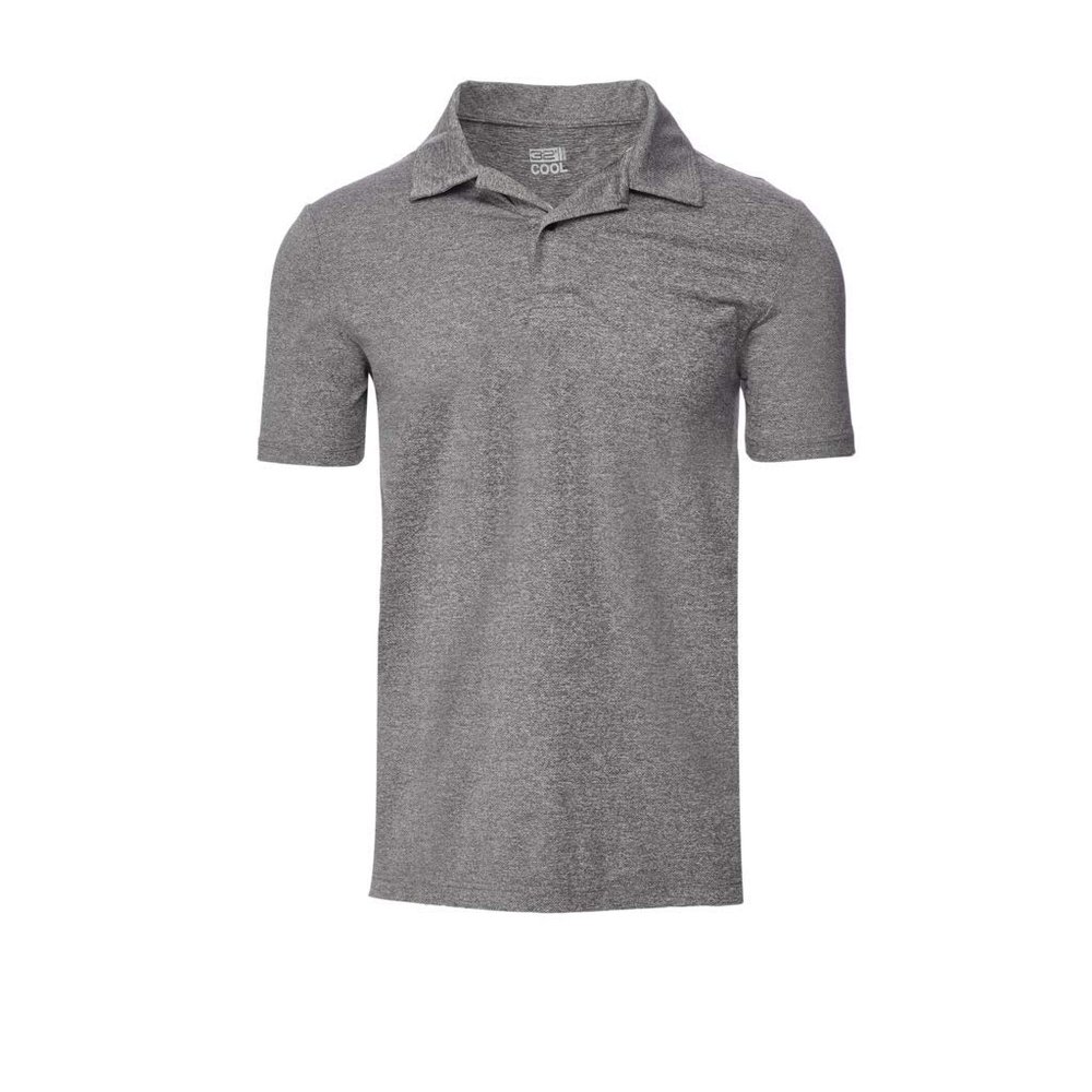 32 Degrees Mens Wicking Golf Performance Polo Shirt, Dk Ht Grey, XX-Large