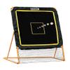 EZGoal 8'X6' Professional Folding Lacrosse Rebounder | LAX Throwback to Practice Your Passes and Catches,Orange view 1