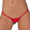 ETAOLINE Women's Low Rise Micro Back G-string Tiny Thong Panty Red view 2