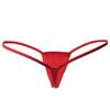 ETAOLINE Women's Low Rise Micro Back G-string Tiny Thong Panty Red view 3