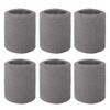 GOGO 6-Piece Wrist Sweatbands Cotton Terry Cloth Wristband 3 inch view 1