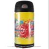 Skin Decal Wrap for Thermos Funtainer 16oz Bottle Rainbow Music (BOTTLE NOT INCLUDED) by WraptorSkinz view 1