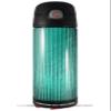 Skin Decal Wrap for Thermos Funtainer 16oz Bottle Binary Rain Teal (BOTTLE NOT INCLUDED) by WraptorSkinz view 1