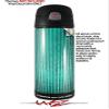 Skin Decal Wrap for Thermos Funtainer 16oz Bottle Binary Rain Teal (BOTTLE NOT INCLUDED) by WraptorSkinz view 2